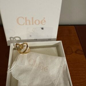 Chloe Twisted Heart Gold Ring size 7